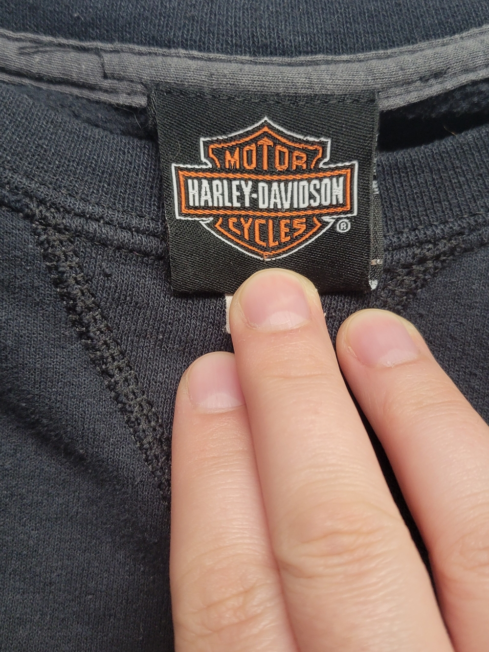 Harley-Davidson Winnipeg Manitoba Canada Crewneck Sweatshirt Black Large - Picture 5 of 9
